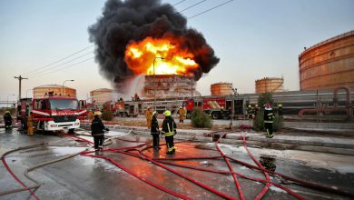 حريق في خزانات نفط بإيران.. السيطرة على الحادث وتأكيدات من الشركة الوطنية